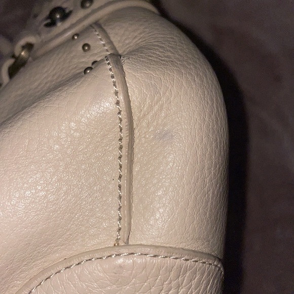 Cole Haan All leather Cream Lunch tote  style handbag. New never used - Picture 5 of 9